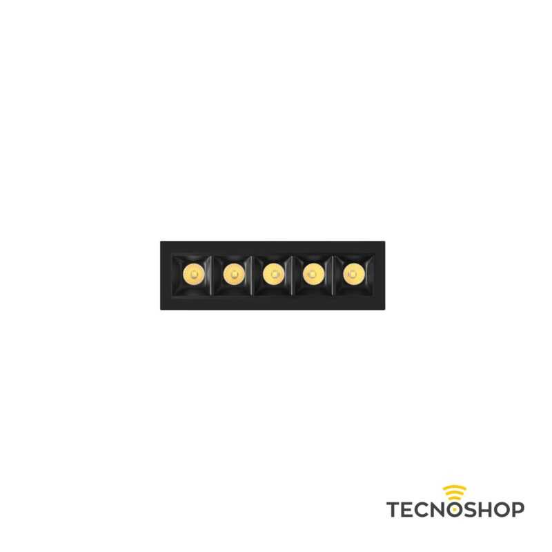 BENEITO SPOT INCASSO LED "TRAM 5" 10W 2700K - 6000K NERO