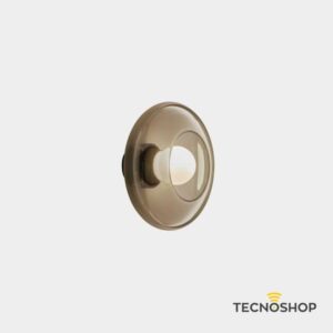 LEDS APPLIQUE DA PARETE "TRIP GLASS" E14 CON VETRO AMBRA NERO