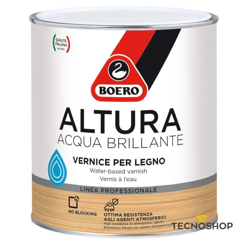 BOERO ALTURA ACQUA BRILLANTE VERNICE PER LEGNO 0,75LT
