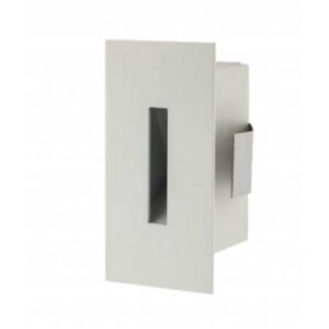 REDO SEGNAPASSO DA INCASSO "XSIGN" BIANCO 3W 3000K CON ALIMENTATORE E CASSAFORMA