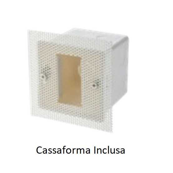 REDO SEGNAPASSO DA INCASSO "XSIGN" BIANCO 3W 3000K CON ALIMENTATORE E CASSAFORMA - immagine 2