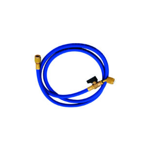 TECNOGAS TUBO FLESSIBILE BLU CON RUBINETTO A 45° - 5/16" SAE x 5/16" SAE