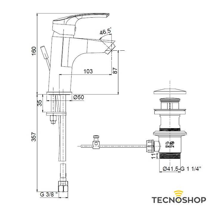 PAINI MONOCOMANDO LAVABO "BERRY 2" CROMATO CON PILETTA DA 1"1/4 - immagine 2