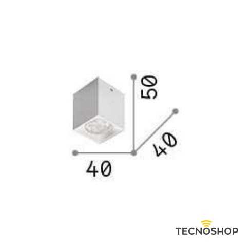 IDEAL LUX PLAFONE "DOT" CUBETTO 4W 3000K BIANCO OPACO - immagine 2