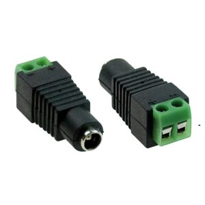 SPINA DI ALIMENTAZIONE 2,10 x 5,50mm CON MORSETTI A VITE