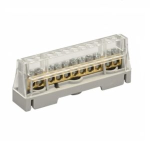 ARNOCANALI MORSETTIERA DIN UNIPOLARE 11 FORI GRIGIO