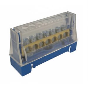 ARNOCANALI MORSETTIERA DIN UNIPOLARE 7 FORI BLU