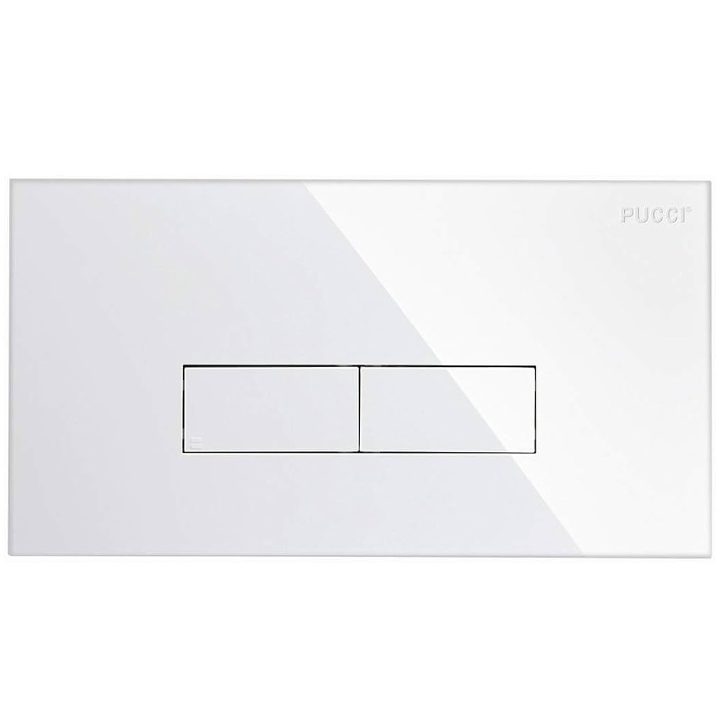 PUCCI PLACCA CASSETTA ECO SLIM CON TELAIO + PLACCA BIANCA