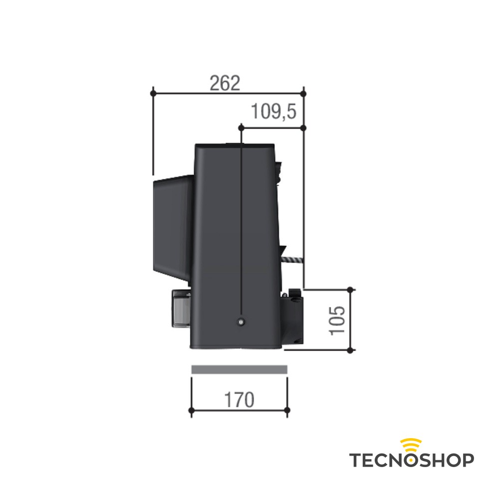 CAME MOTORE SCORREVOLE 220V 1200KG CON SCHEDA E FINECORSA - immagine 3
