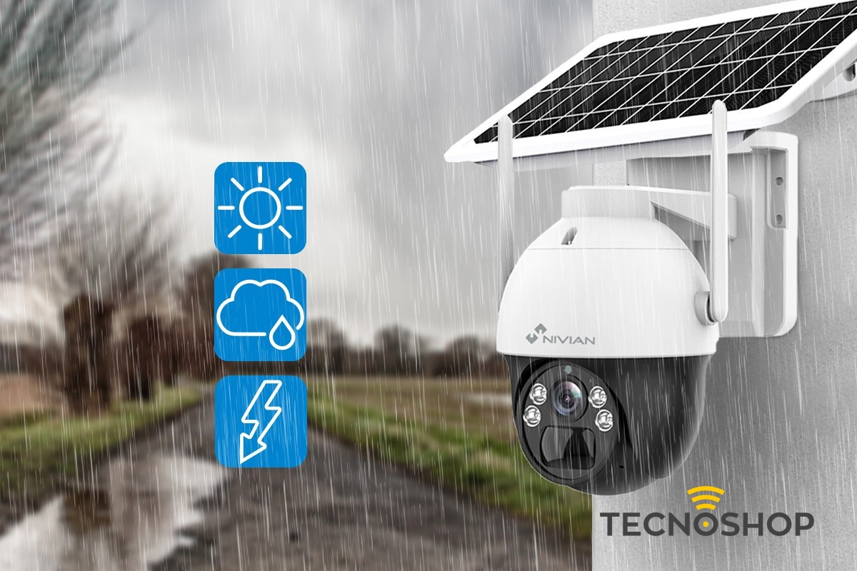 NIVIAN TELECAMERA 4G MOTORIZZATA CON BATTERIA E PANNELLO SOLARE - immagine 3