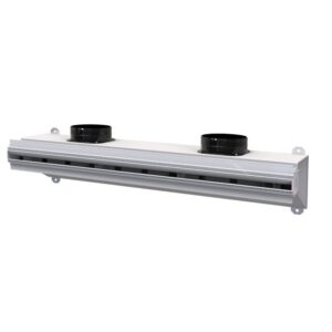 TECNOSYSTEMI DIFFUSORE LINEARE A SCOMPARSA CON SERRANDA L.600 mm NERO