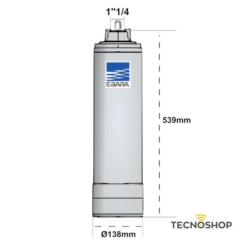 EBARA POMPA SOMMERSA IDROGO M40/10A MONOFASE DA 1,00HP CON GALLEGGIANTE - immagine 2