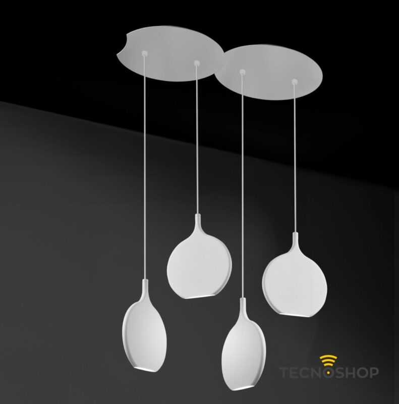 SOSPENSIONE LED SMASH DOPPIA BIANCO 3000K 720LM - immagine 3