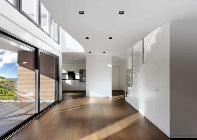 SFORZIN FARETTO GESSO INCASSO "THESSALY" CON CORNICE NERO SPAZZOLATO 1XGU10 - immagine 2