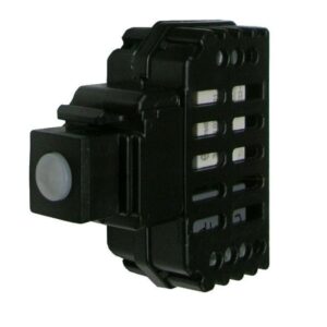 TECNEL ACCENDILUCE LUX2 IR+PULSANTE 10A KEYSTONE NERO