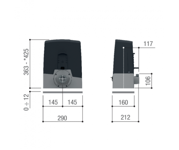 CAME KIT SCORREVOLE 8K01MS-004 600KG 24V BXV600K01 - immagine 4