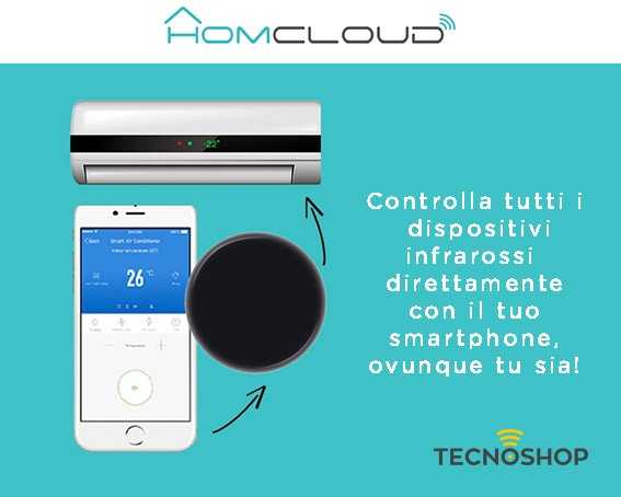 HOMCLOUD TELECOMANDO UNIVERSALE WI-FI A INFRAROSSI (IR) - immagine 4