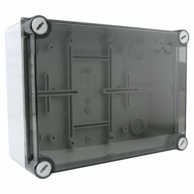 MARLANVIL CASSETTA PARETI LISCE CON COPERCHIO TRASPARENTE 243x190 mm