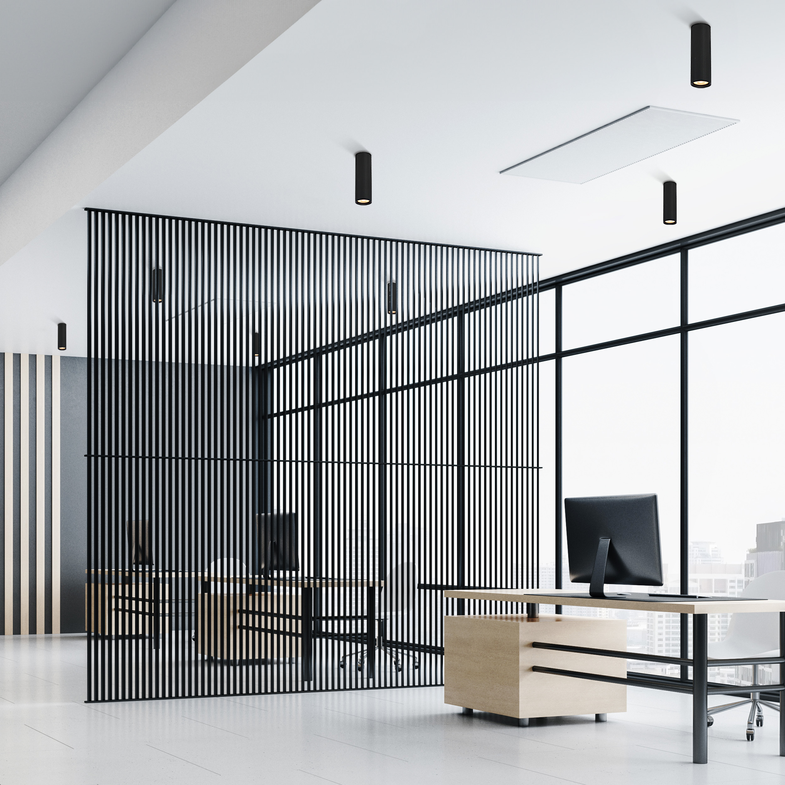 TK LIGHTING LAMPADA DA SOFFITTO TUNE M 1xGU10 NERO - immagine 2