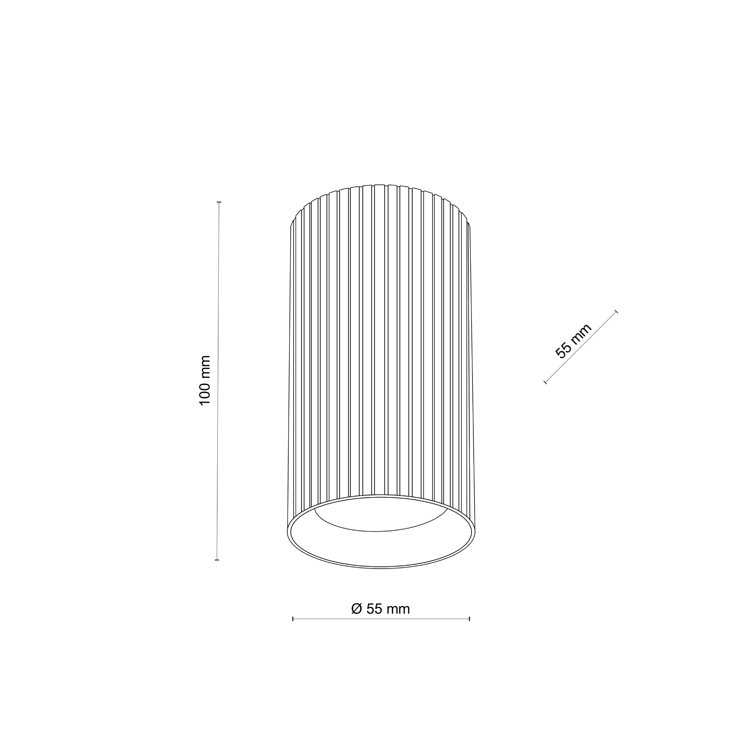 TK LIGHTING LAMPADA DA SOFFITTO TUNE S 1xGU10 MARRONE - immagine 4