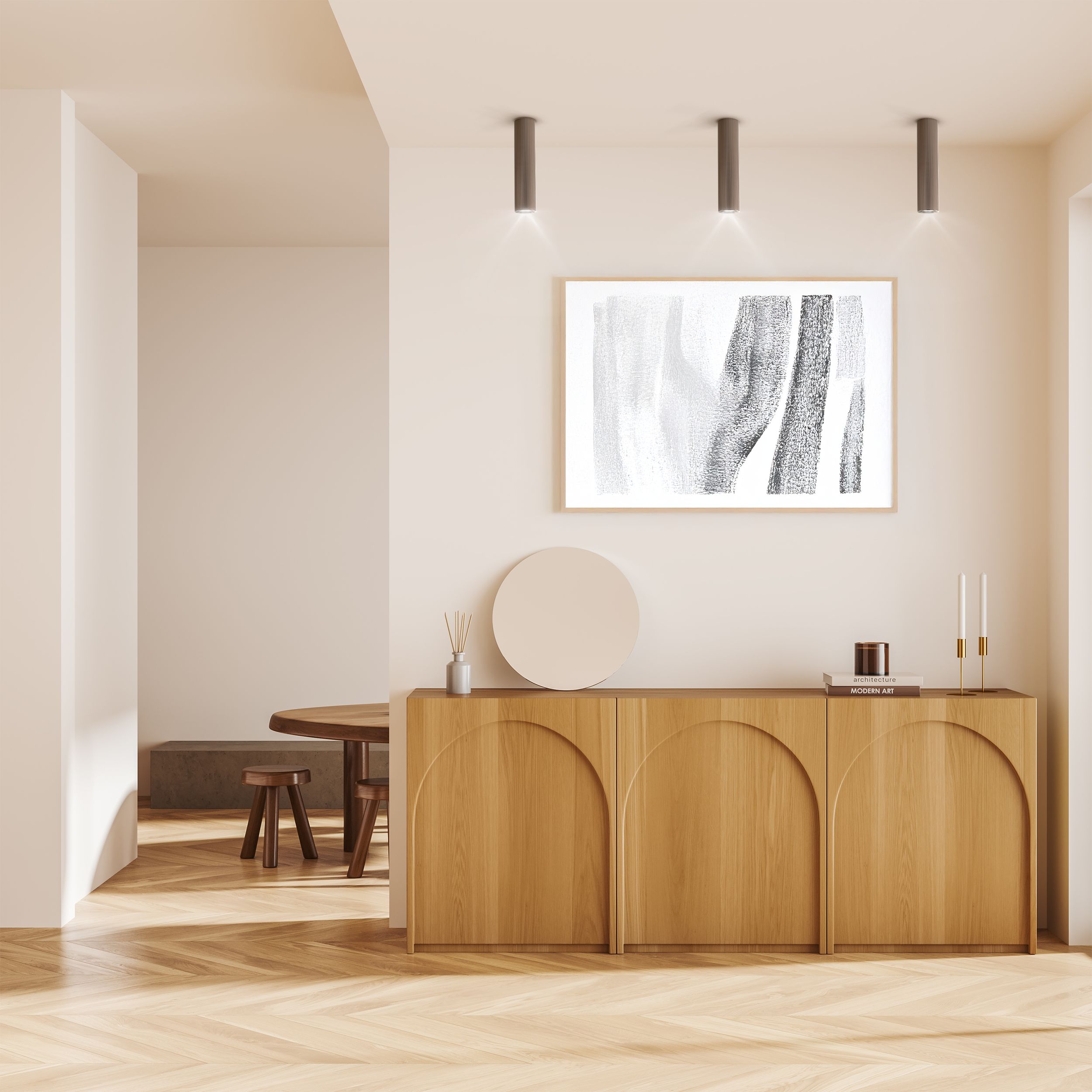 TK LIGHTING LAMPADA DA SOFFITTO TUNE L 1xGU10 MARRONE - immagine 2