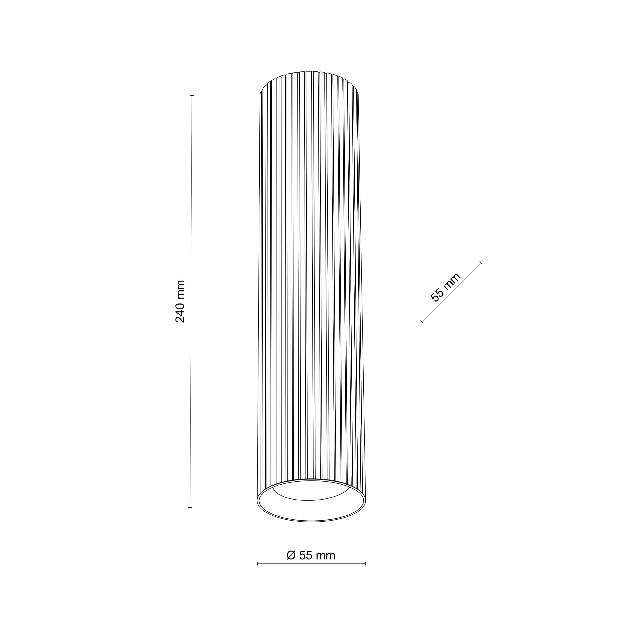 TK LIGHTING LAMPADA DA SOFFITTO TUNE L 1xGU10 MARRONE - immagine 7