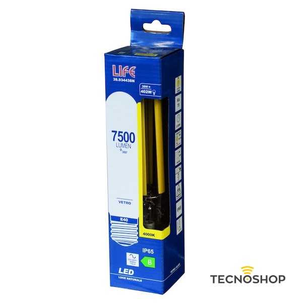 LAMPADA LED FILAMENTO E40 38W 4000K 7500LM - immagine 2