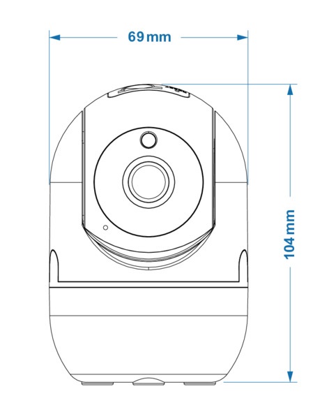 LIFE TELECAMERA IP SMARTLIFE WI-FI MOTORIZZATA 3Mpx L.3,6mm IP20 - immagine 3