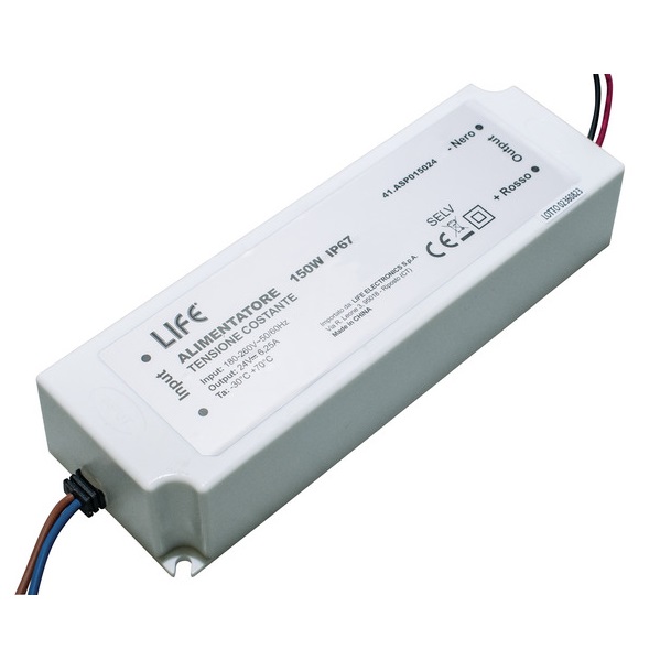 LIFE ALIMENTATORE 24V 6,25A 150W INPUT 230Vdc IP67