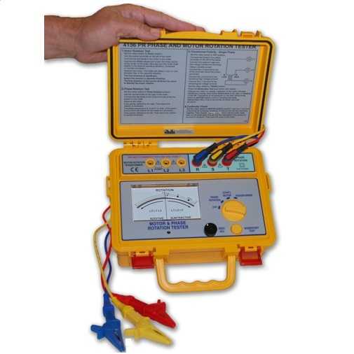 TESTER "4156PR" PER CONTROLLO FASE E ROTAZIONE DEL MOTORE - immagine 2