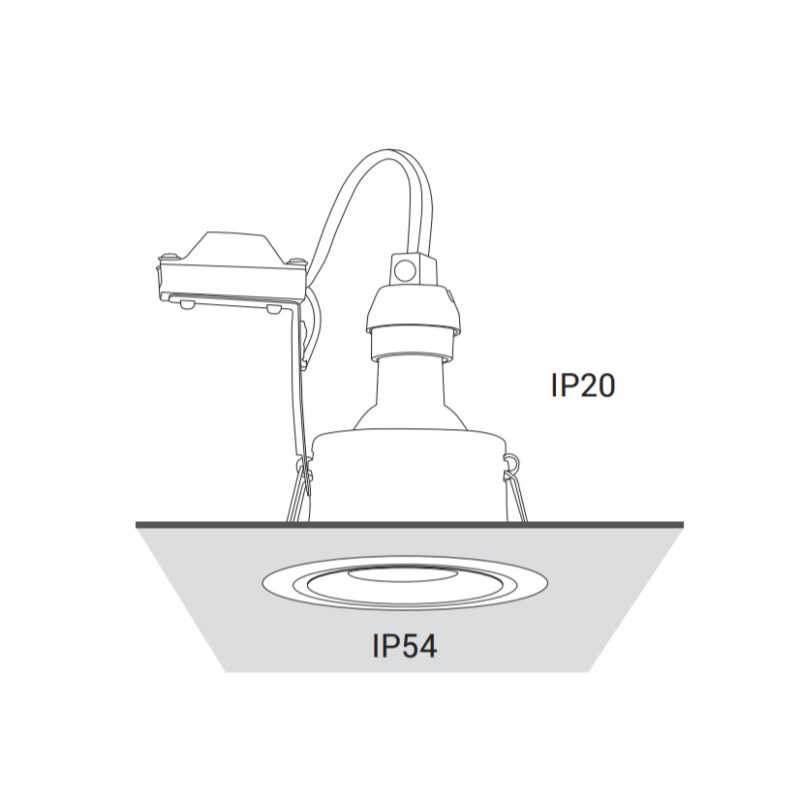 NOWODVORSKI FARETTO INCASSO "CHARLIE" 1XGU10 IP54 BIANCO - immagine 4