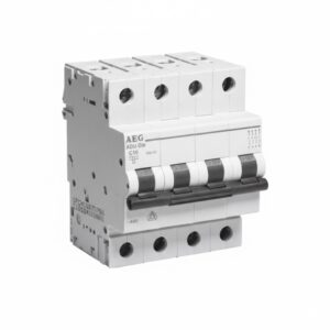 AEG INTERRUTTORE AUTOMATICO ELFA E90 4P C 6A 6kA 4 MODULI