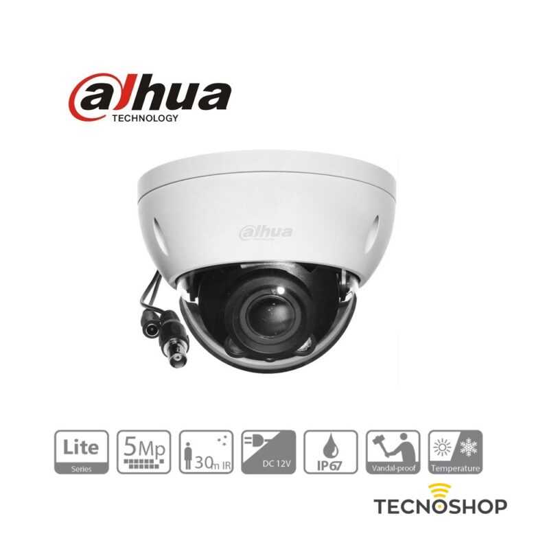 DAHUA TELECAMERA DOME CVI 5MPX 2.7-12mm 16:9 IR STARLIGHT - immagine 3