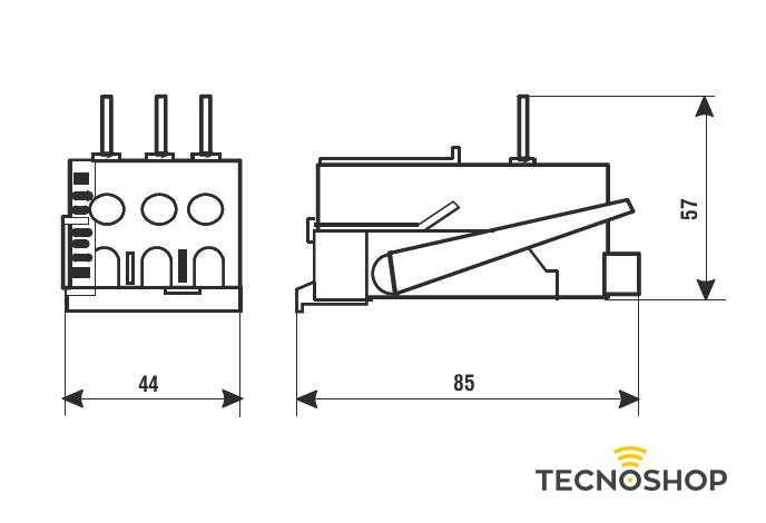 FANTINI COSMI RELÈ TERMICO PER CONTATTORI HR09 - HR13 - HR17 - HR25 - immagine 2
