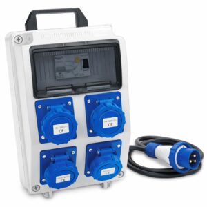 ROSI QUADRO ELETTRICO DA CANTIERE ASC IP67 CON 4 PRESE 16A 2P+T E ACCESSORI