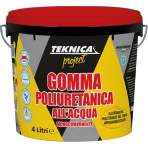 TEKNICA GOMMA POLIURETANICA ALL'ACQUA 4LT GRIGIA