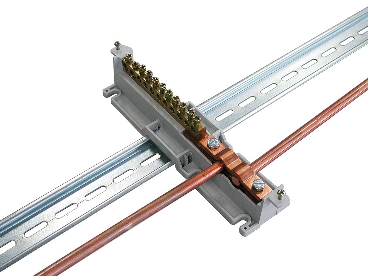 ARNOCANALI MORSETTIERA EQUIPOTENZIALE 17 FORI CON COPERCHIO - immagine 4