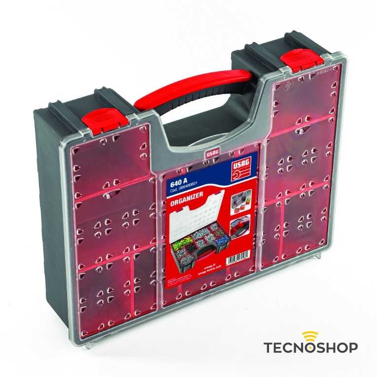 USAG VALIGIA ORGANIZER IN PLASTICA 640A CON 10 SCOMPARTI - immagine 2