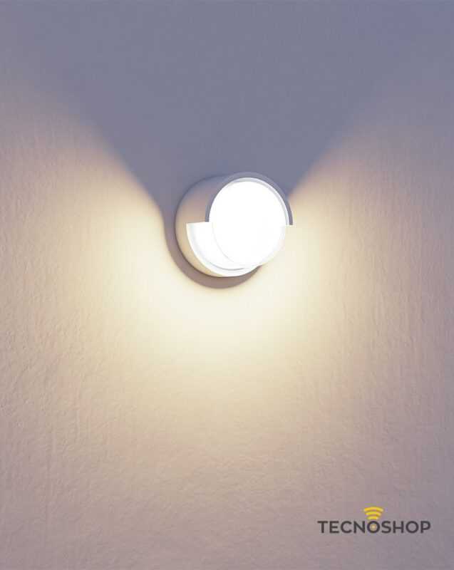 BENEITO APPLIQUE TONDO "BLIS R" 15W TRICOLOR 1000LM IP65 BIANCO - immagine 3