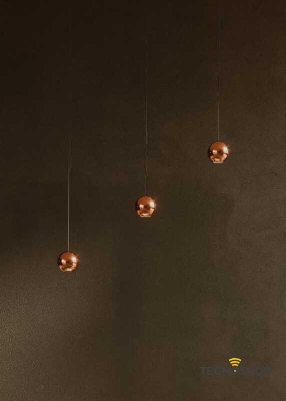 BENEITO SOSPENSIONE LED "BORA" 8,5W 36° 3000K ORO ROSA - immagine 4