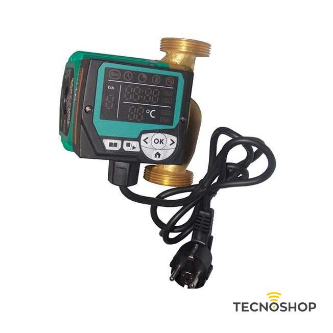 CIRCOLATORE IN OTTONE SANY 25/60-130 PER SANITARIO CON BOCCHETTONI E CAVO - immagine 3