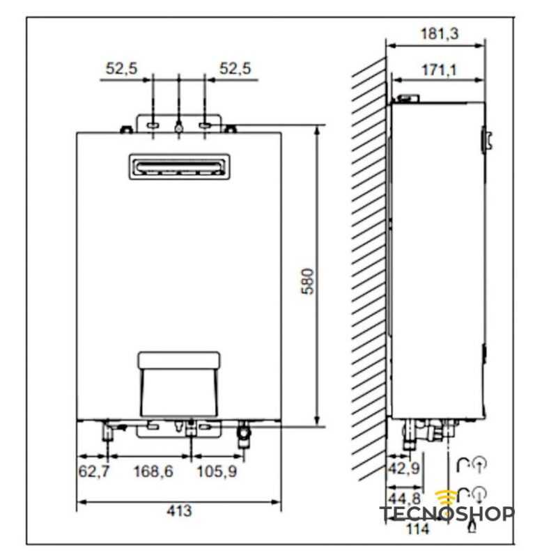 HERMANN SCALDABAGNO OPALIA EXTERNAL CAMERA STAGNA METANO 15 Lt/min - immagine 2