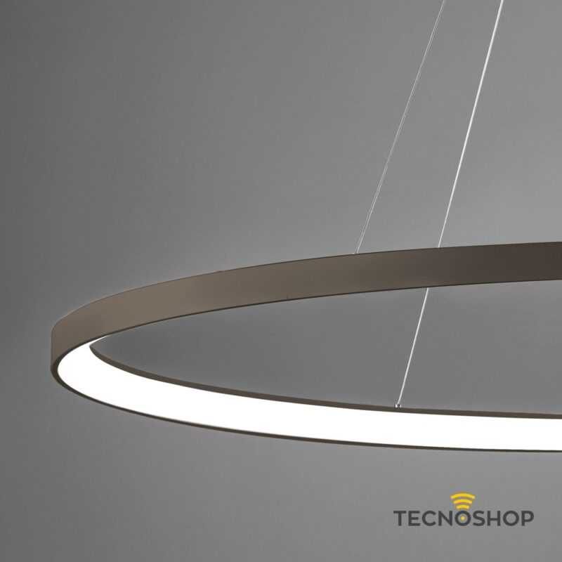 VIVIDA SOSPENSIONE LIFERING-O 80W 6000LM 3000K-4000K 120cm BRONZO - immagine 2