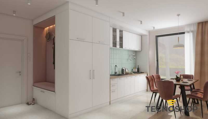 PLAFONE LED "AXIS" BIANCO OPACO CON PORTALAMPADA GU10 - immagine 4