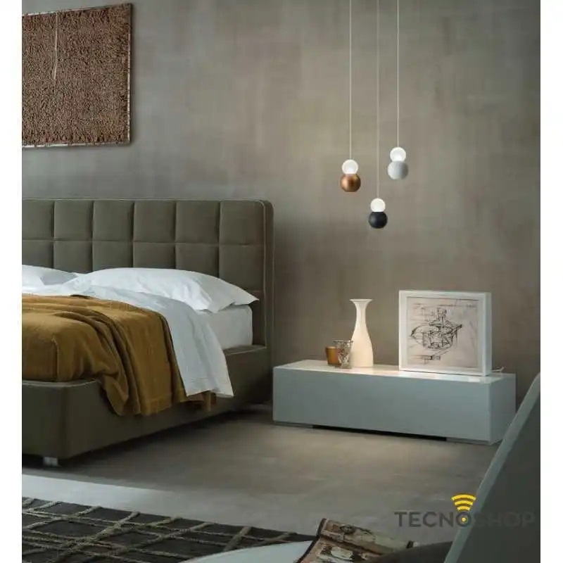 SOSPENSIONE AOBA 8W 3000K ORO SPAZZOLATO ANODIZZATO - immagine 3