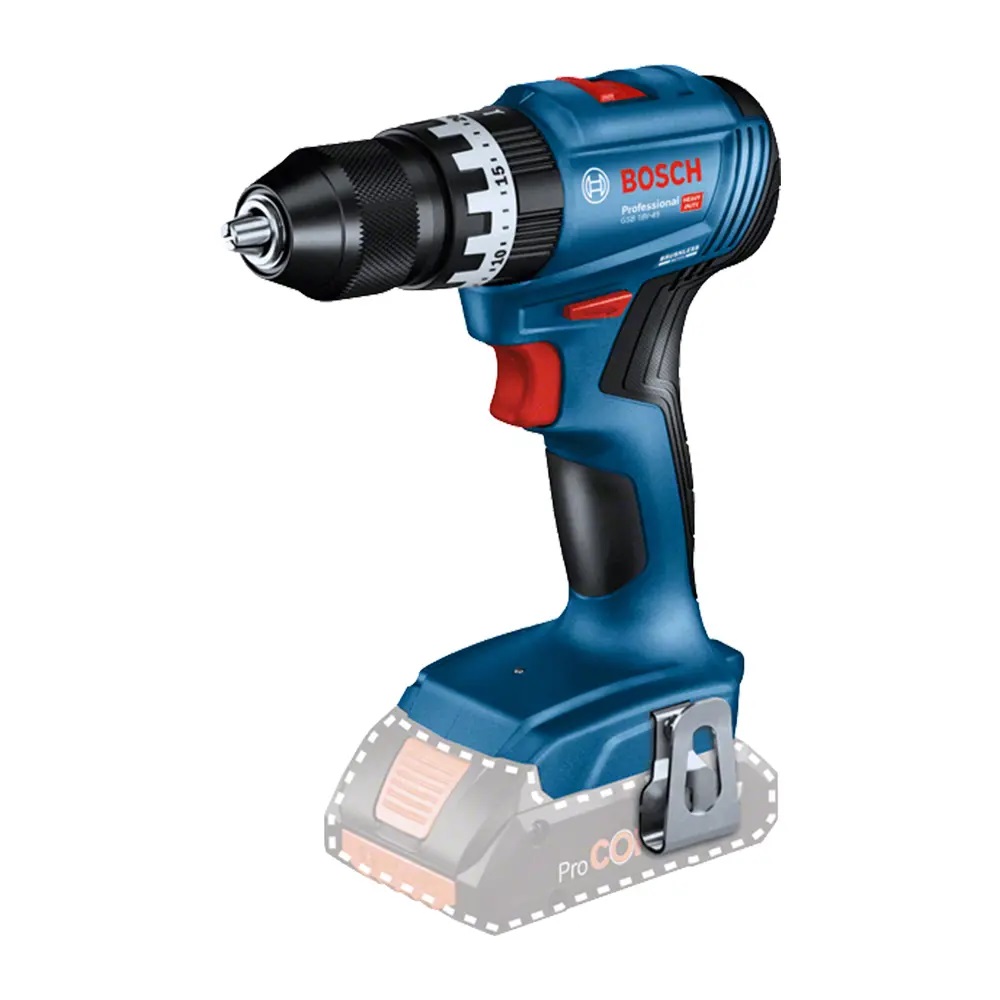 BOSCH TRAPANO BATTENTE GSB 18V-45 + 3 BATTERIE ProCORE 4Ah + CARICABATTERIE - immagine 2