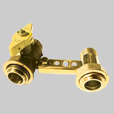 MENSOLA CON RUBINETTO PER CONTATORI GAS METANO-GPL 1"1/4 x 3/4" - immagine 2