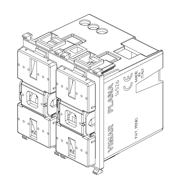 VIMAR BY-ME 14526 DUE PULSANTI BASCULANTI + RELÉ - immagine 2