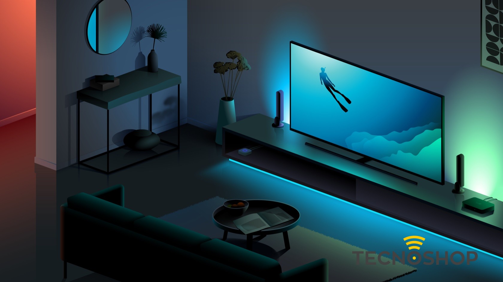 PHILIPS HUE BARRA LUMINOSA NERA IN CONFEZIONE DOPPIA - immagine 9