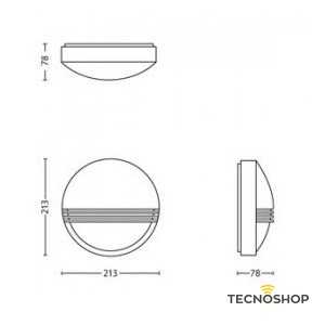PHILIPS APPLIQUE LED TONDO "YARROW" NERO 6W 4000K - immagine 3